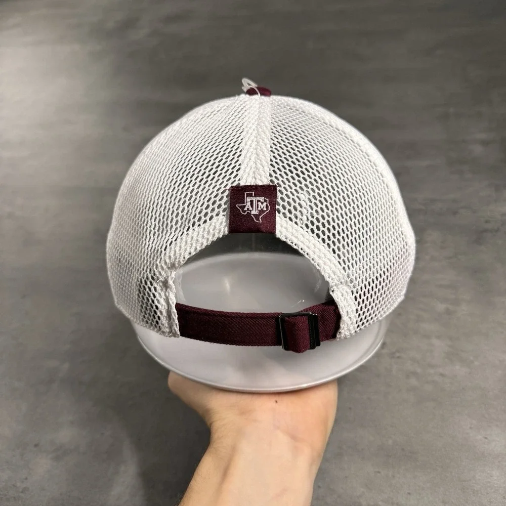 Adidas Texas‎ A&M Aggies Hat Maroon White Mesh Lightweight Athletic Sports Cap